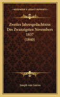 Zweites Jahresgedachtniss Des Zwanzigsten Novembers 1837 (1840)