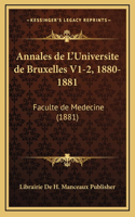 Annales de L'Universite de Bruxelles V1-2, 1880-1881