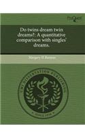 Do Twins Dream Twin Dreams?: A Quantitative Comparison with Singles' Dreams