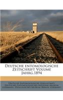 Deutsche Entomologische Zeitschrift Volume Jahrg.1894