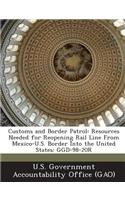 Customs and Border Patrol: Resources Needed for Reopening Rail Line from Mexico-U.S. Border Into the United States: Ggd-98-20r