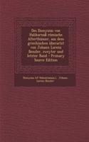 Des Dionysius von Halikarnaß römische Alterthümer, aus dem griechischen übersetzt von Johann Lorenz Benzler, zweyter und letzter Band - Primary Source Edition