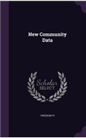 New Community Data