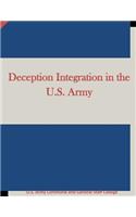 Deception Integration in the U.S. Army