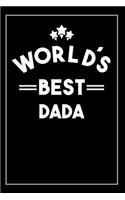 Worlds Best Dada: Blank Lined Journal