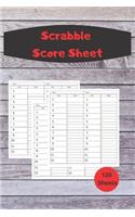 Scrabble Game Scoreboard Sheets