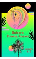 Unicorn Primary Journal Grades K-2: Primary Composition Notebook (120 Pages, Size: 6" x 9") Dotted Midline and Story Picture Space for kids' creativity For Boys and Girls - Glossy Cove
