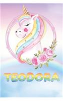 Teodora: Want To Give Teodora A Unique Memory & Emotional Moment? Show Teodora You Care With This Personal Custom Named Gift With Teodora's Very Own Unicorn 