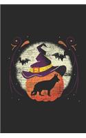 Halloween German Shepherd: Blank Lined Notebook (6" x 9" - 120 pages) Halloween Themed Notebook for Gift / Daily Activity Journals / Diary