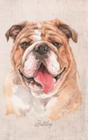 Bulldog Portrait Notebook: Blank Dot Grid Journal for Dog Lovers, Dog Mom, Dog Dad and Pet Owners - 6x9 - 5MM Dot Grid Pages