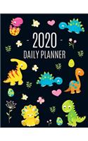 Dinosaur Daily Planner 2020: For All Your Monthly Appointments! Cool 12 Months Prehistoric Animal Planner Black Pink Yellow Green Blue Weekly Agenda Beautiful Organizer with 202(11 Year Planners 2020)