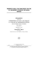 President's fiscal year 2006 budget for the U.S. Department of Health and Human Services