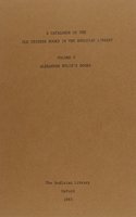 Catalogue of the Old Chinese Books in the Bodleian Library