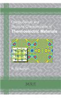 Charge Density and Structural Characterization of Thermoelectric Materials