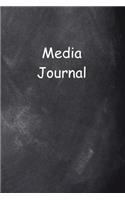 Media Journal Chalkboard Design