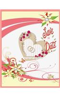 Save the date ( Wedding Blank Journal / Keepsake / Guest Book)