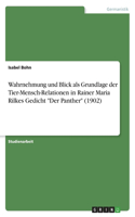 Wahrnehmung und Blick als Grundlage der Tier-Mensch-Relationen in Rainer Maria Rilkes Gedicht 