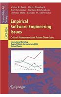 Empirical Software Engineering Issues. Critical Assessment and Future Directions