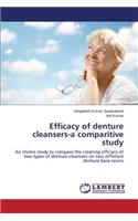 Efficacy of denture cleansers-a comparitive study