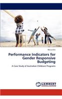 Performance Indicators for Gender Responsive Budgeting
