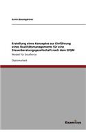 Erstellung eines Konzeptes zur Einführung eines Qualitätsmanagements für eine Steuerberatungsgesellschaft nach dem EFQM: Modell für Excellence