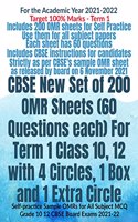 CBSE New Set of 200 OMR Sheets (60 Questions each) For Term 1 Class 10, 12 with 4 Circles, 1 Box and 1 Extra Circle : Self-practice Sample OMRs for All Subject MCQs Grade 10 12 CBSE Board Exams 2021-22