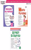 Scholars Insights Olympiad English, Maths and Science Grade 5 Workbooks for Kids Ages 10 - 12 Years | Set of 3 [Paperback] Scholars Insights