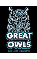 GREAT OWLS Stress Relief & Relaxation Book