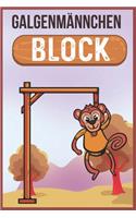 Galgenmännchen Block: Beschäftigungsbuch für Jugendliche und Erwachsene - Buchstabenspiel - Spieleabend - Aktivitätsbuch - Spieleblock