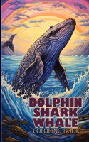 Dolphin, Shark & Whale Coloring Book