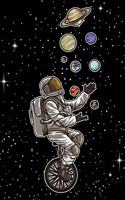 Astronaut Juggles Planets On A Unicycle