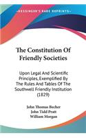 Constitution Of Friendly Societies