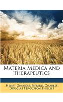 Materia Medica and Therapeutics