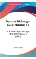 Deutsche Dichtungen Des Mittelalters V1