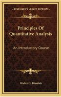 Principles of Quantitative Analysis