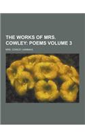 The Works of Mrs. Cowley Volume 3