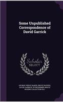 Some Unpublished Correspondence of David Garrick: (English)