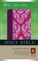 Compact Bible-NLT: New Living Translation, Fuscia Floral/Plum Leatherlike, Tutone