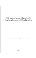 DOD Capstone Concept of Operations for Employing Biometrics in Military Operations