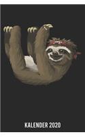 Kalender 2020: Faultier A5 Kalender Planer für ein erfolgreiches Jahr - 110 Seiten