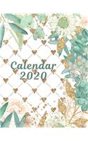 Calendar 2020: Monthly and Weekly Planner 2020. With 12 Month and 52 Week Planner and Notebook / Diary / Log / Journal for 2020. Organize and Plan Your Activities