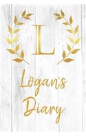 Logan's Diary: Personalized Diary for Logan / Journal / Notebook - L Monogram Initial & Name - Great Christmas or Birthday Gift