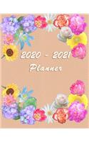 2020 - 2021 - Two Year Planner: Academic and Student Daily and Monthly Planner - July 2020 - June 2021 - Organizer & Diary - To do list - Notes - Month's Focus - Elegant Apricot Pa