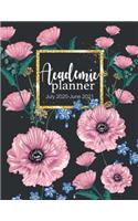 Academic planner July 2020-June 2021: Calendar Weekly Monthly Schedule Organizer Journal Notebook Appointment Time Management July 2020-June 2021 Calendar 52 week with Holidays
