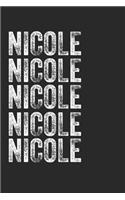 Name NICOLE Journal Customized Gift For NICOLE A beautiful personalized