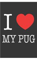 I Heart My Pug Notebook