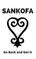Sankofa 6 x 9 inch Lined Journal: Ghanaian Adinkra Symbol - Perfect Gift for the Writer in Your Life