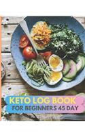 Keto log book for beginners 45 day