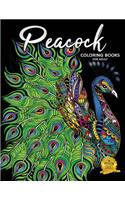 Peacock Coloring Books for Adults: Fun and Beautiful Pages for Stress Relieving Unique Design