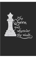 The Queen Goes Wherever She Wants: 2019 Weekly Planner for Chess Players